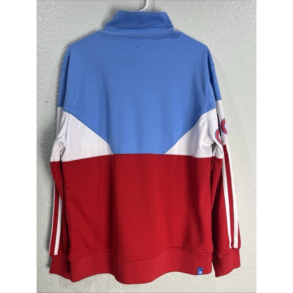 Adidas Full Zip Jacket Mens S Red Blue Los Angeles Stars Track Basketball Retro - Picture 2 of 7